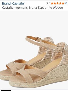 Castaner- Bruna Espadrille Wedge Sandal in Beige - Ivory Size 6